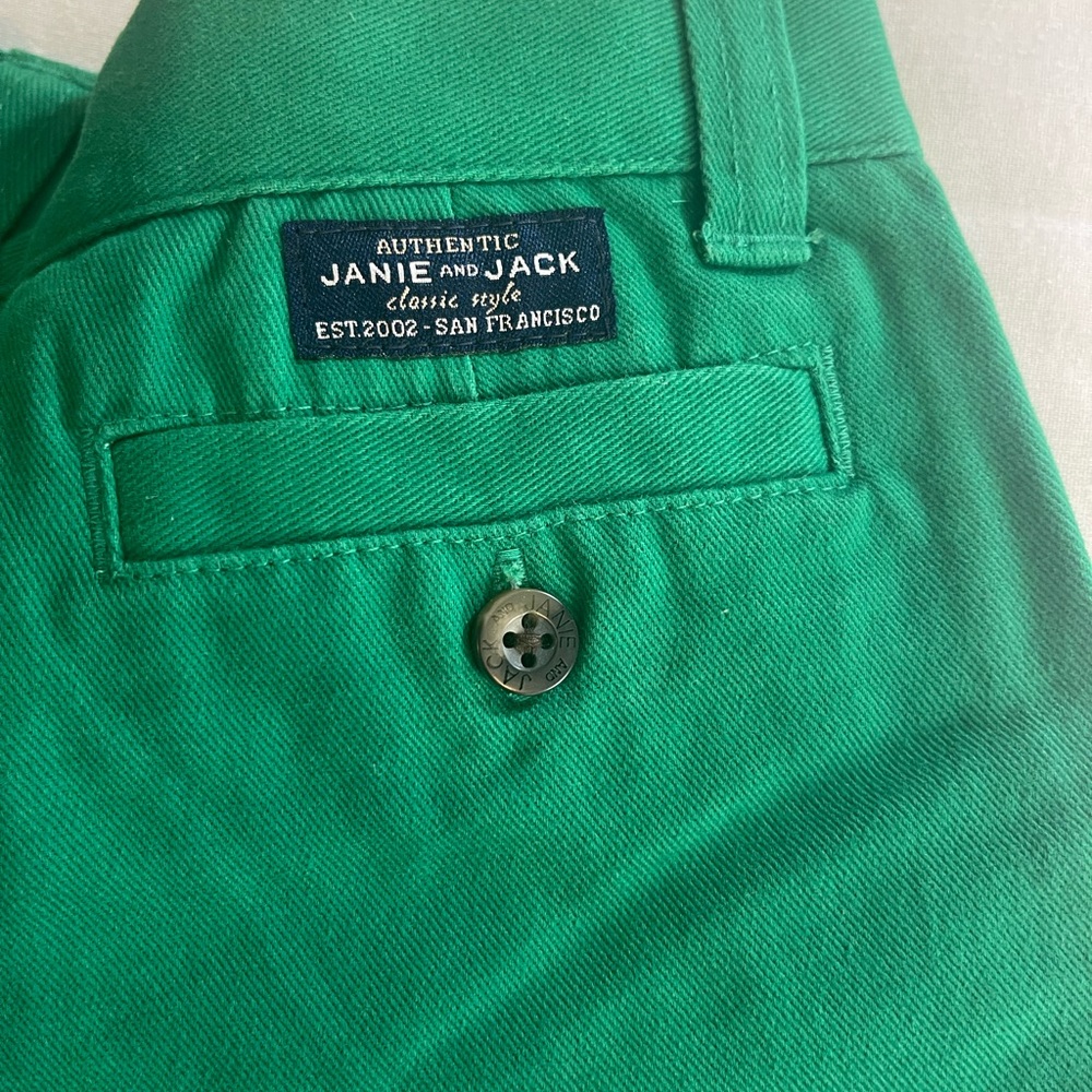 Janie and Jack Cotton Green Shorts - NWT - Size 2T - Picture 5 of 5